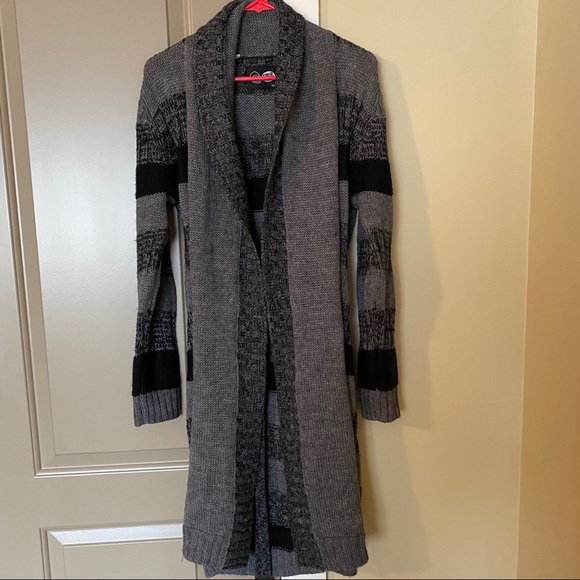Cheap Monday Open Black/Gray Long Cardigan XS/S - Picture 3 of 5